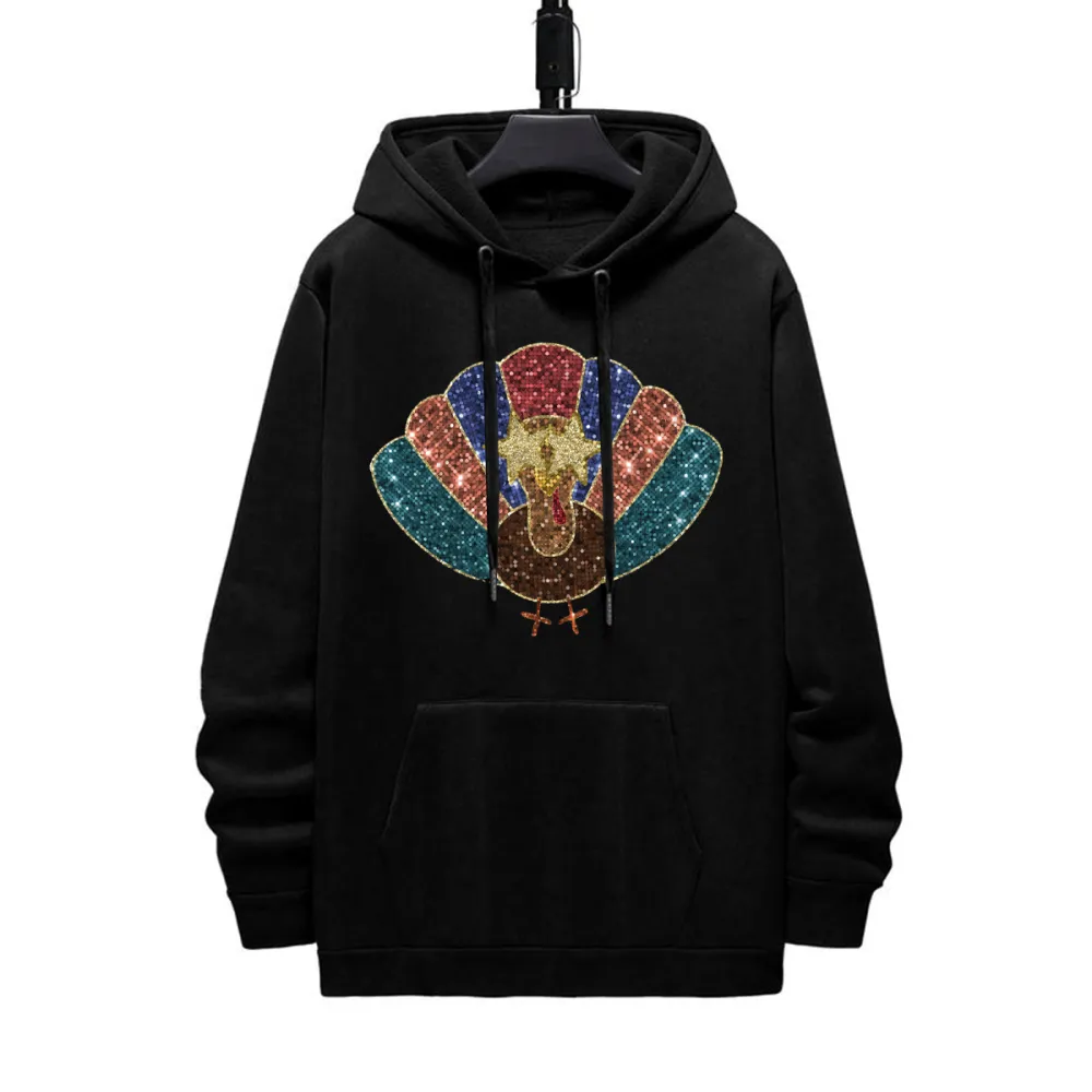 Thanksgiving Shiny Turkey Hoodie