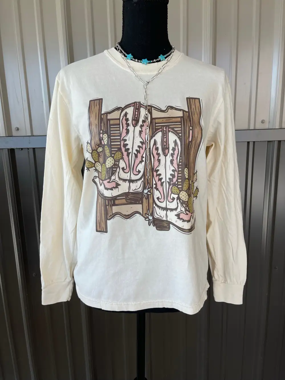 The Boots & Spurs Saloon Long Sleeve Tee