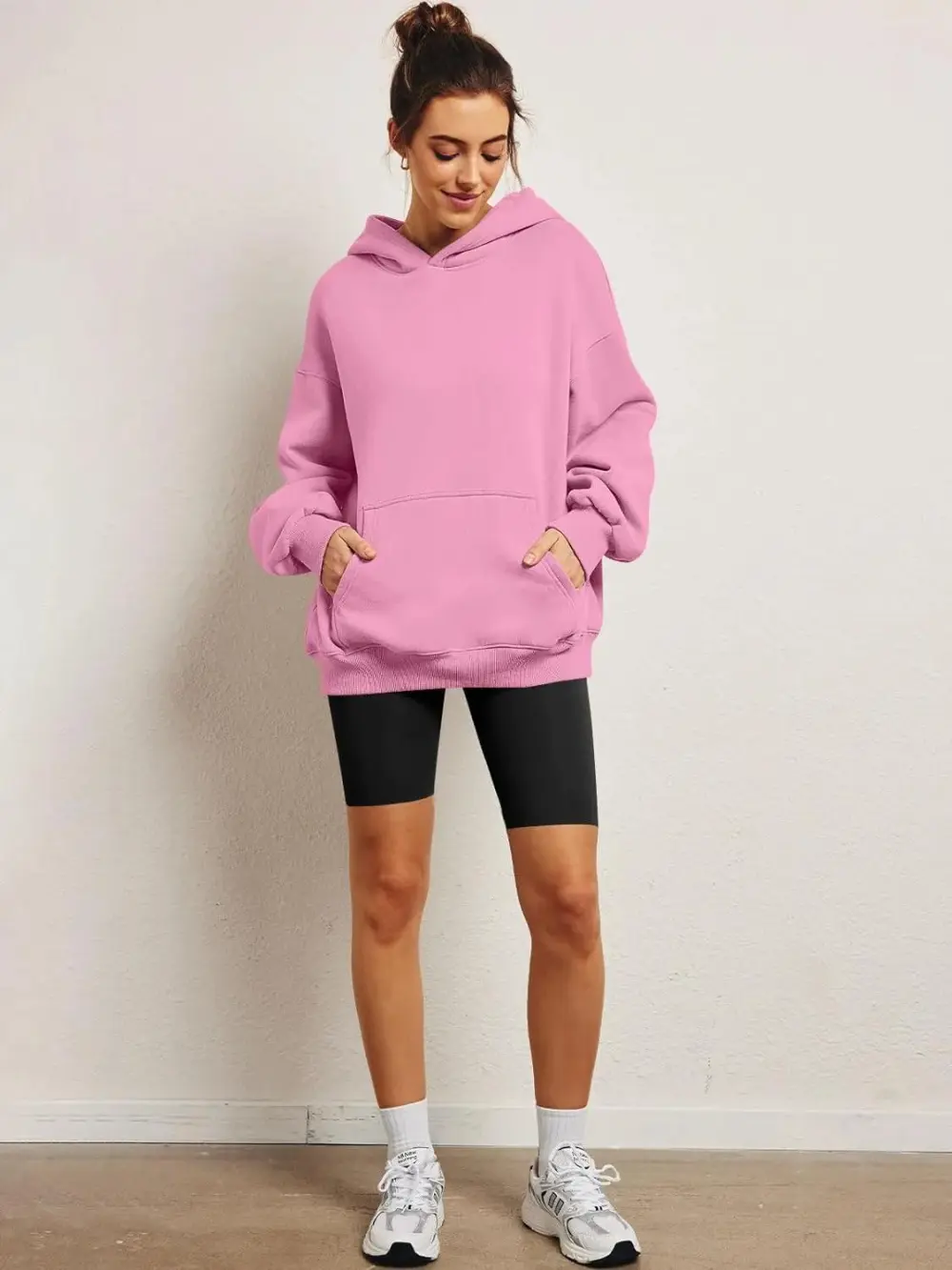 Womens Oversized Hoodies Fleece Sweatshirts Long Sleeve Sweaters Pullover Fall Clothes with Pocket