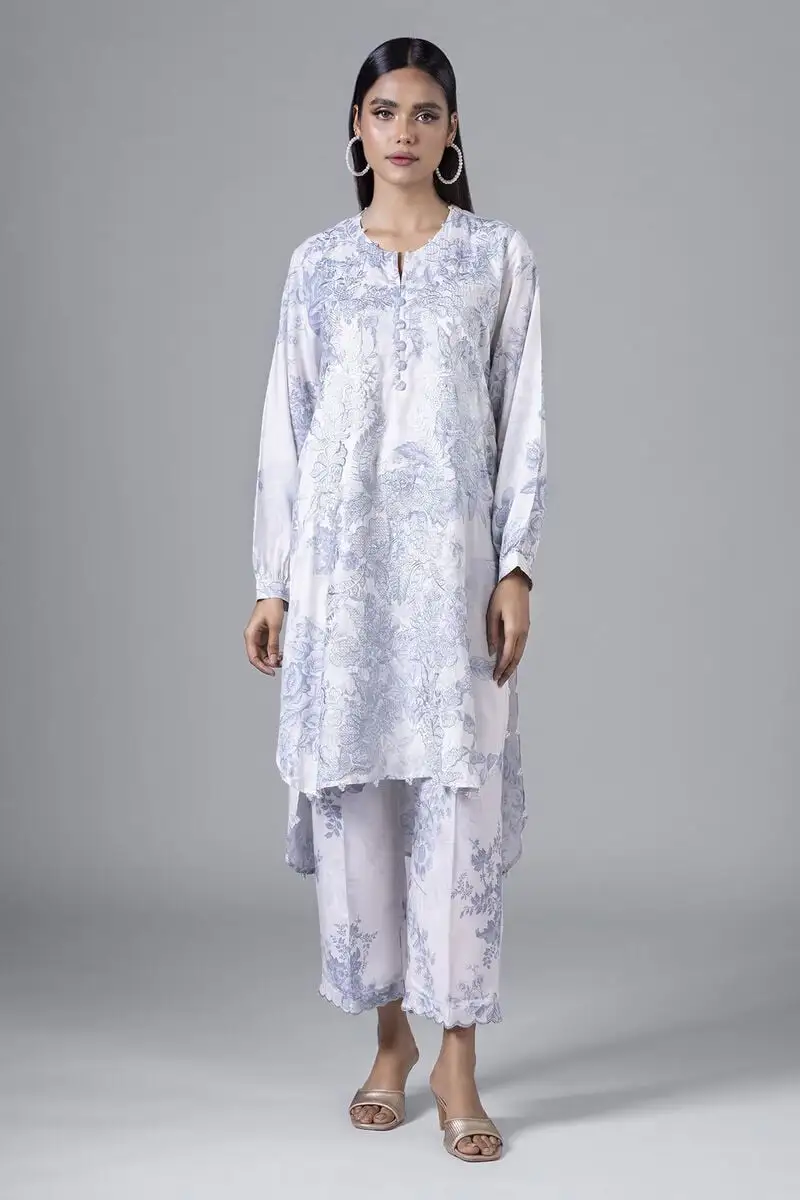 2 Piece | Kurta & Pants | Color Light Purple