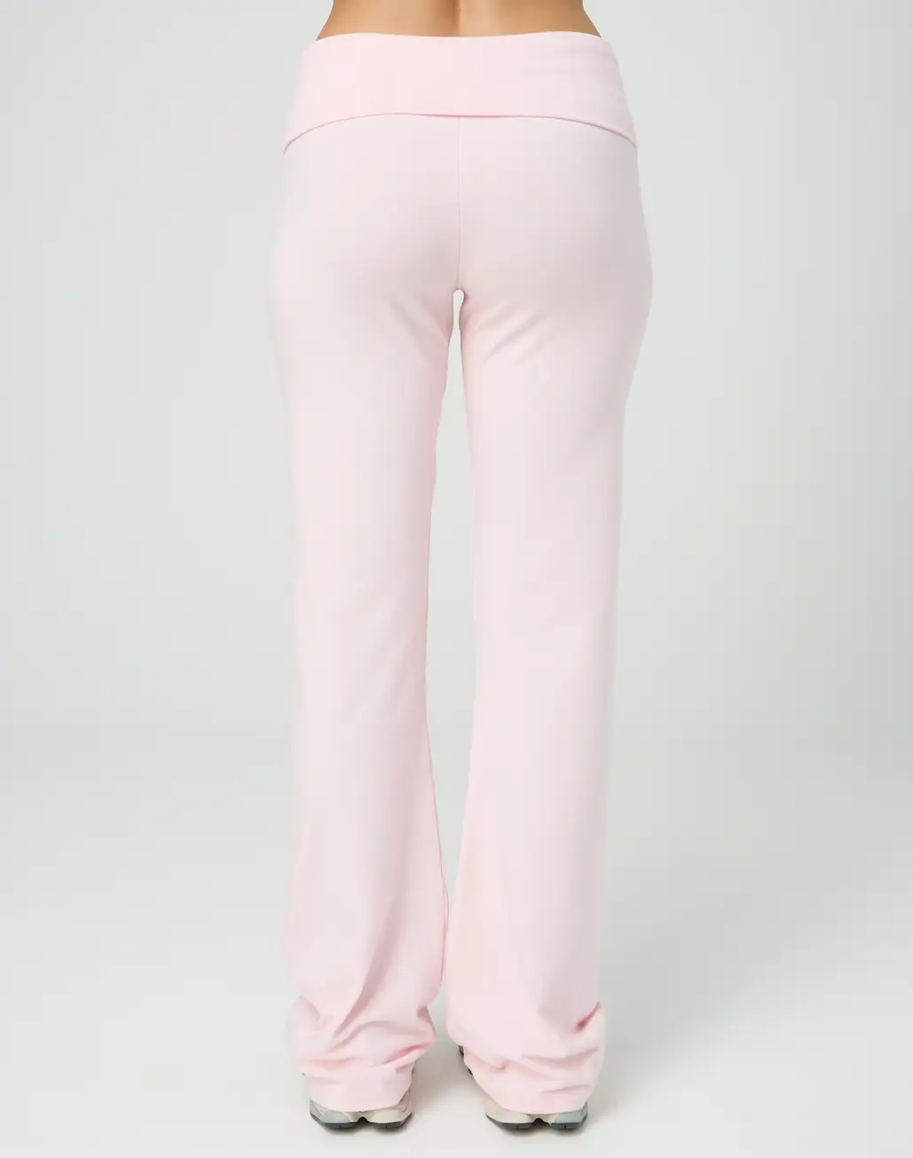 Cotton Foldover Flare Pant