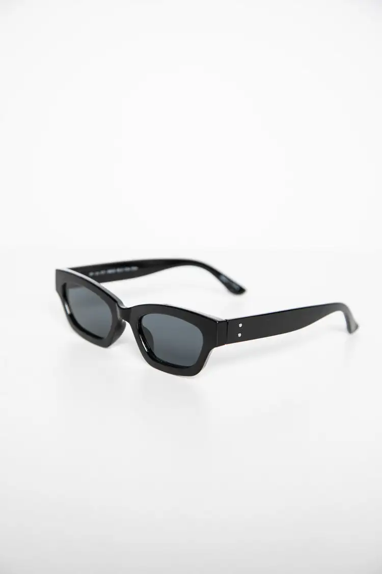 Black Slimline Sunglasses