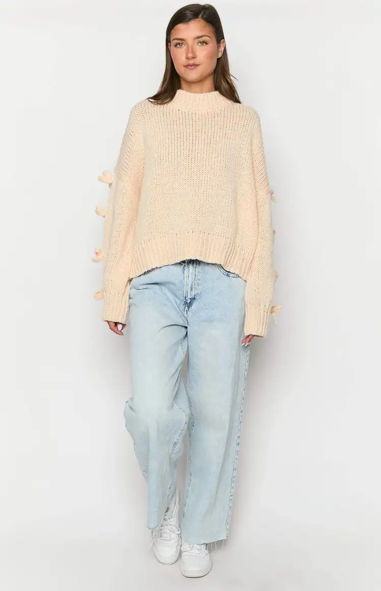 Short and Sweet Cream Knit Jumper