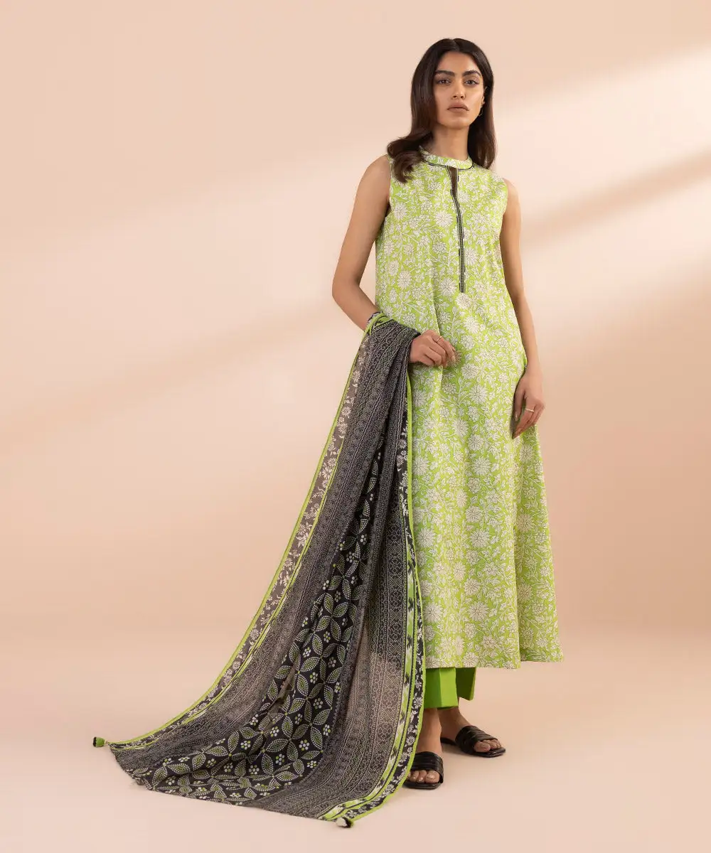 3 Piece - Printed Lawn Suit