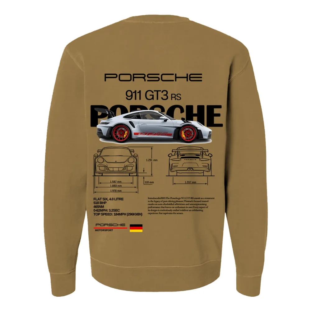 911 GT3 RS DESIGNED PATTERN PRINTED SWEATSHIRT 02