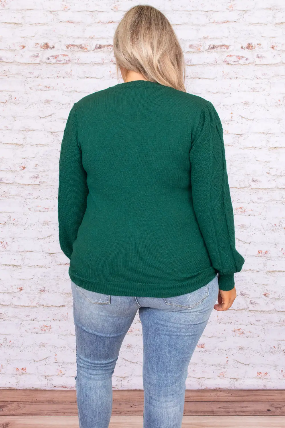 Fall's Forecast Sweater, Hunter Green