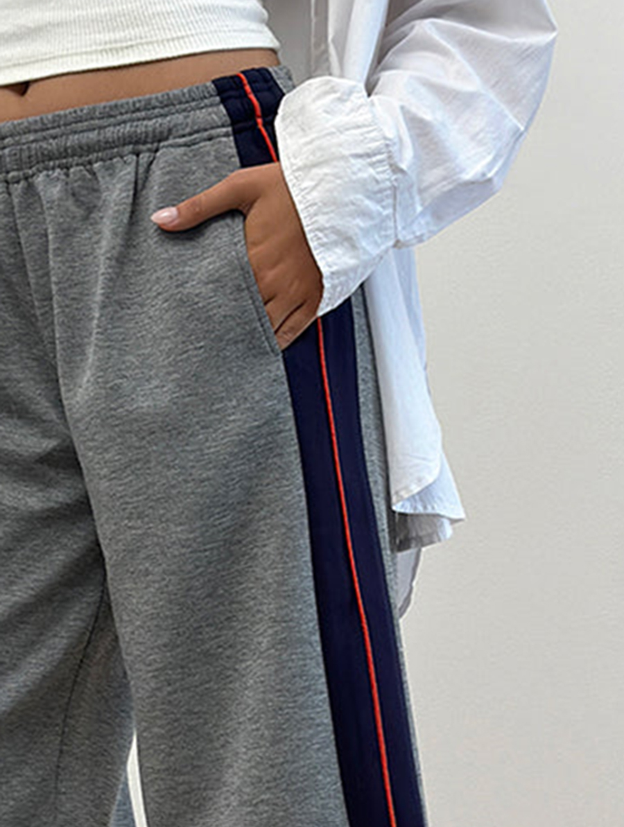 Ridley Side Stripe Shorts In Grey